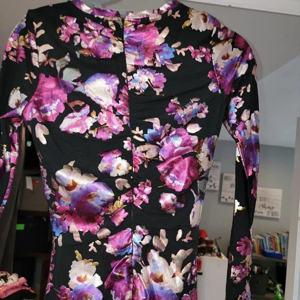 Parker Women's Briza Ruched Front Mess Mini Dress Size 2 - Picture 6 of 12